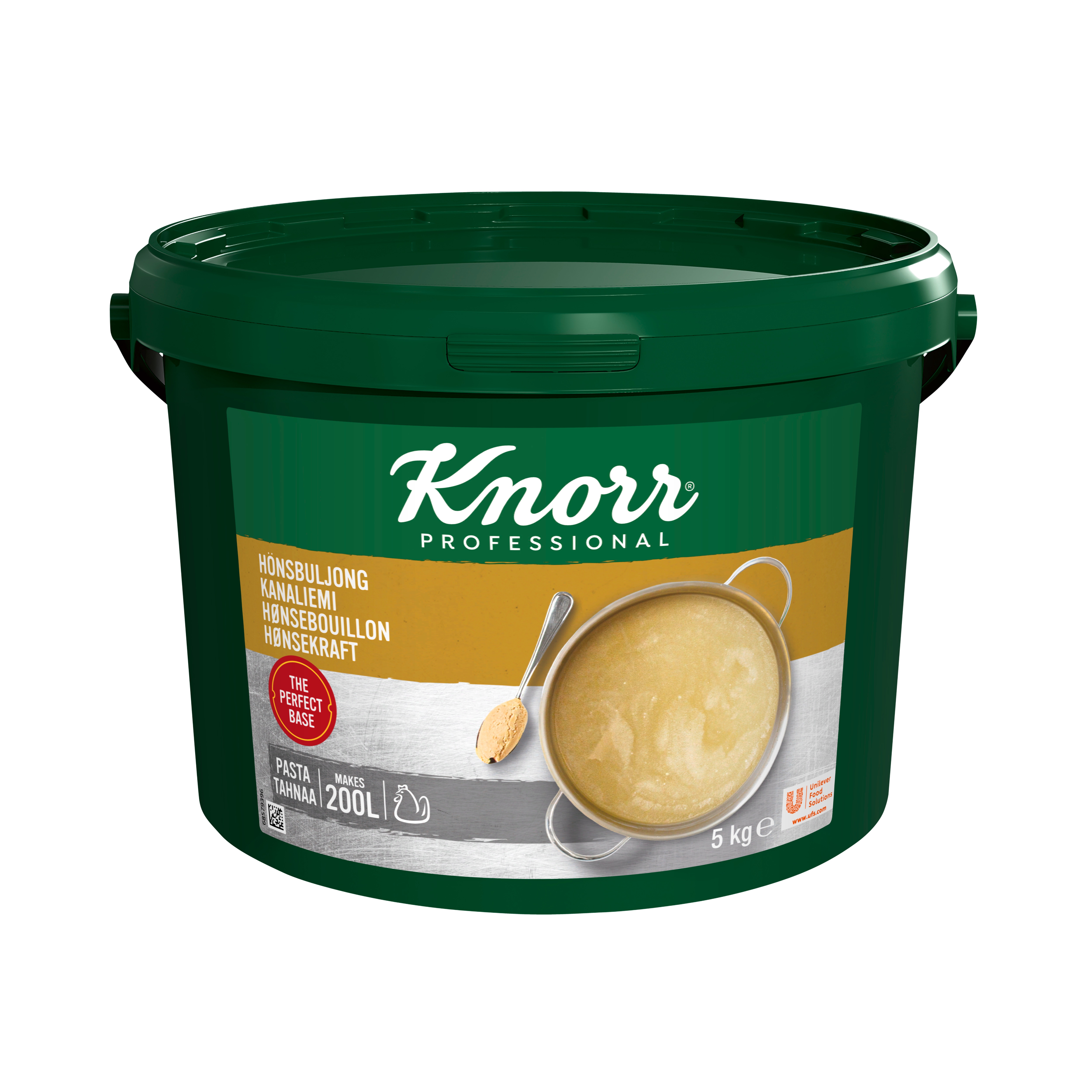 Knorr Hönsbuljong, pasta 1 x 5 kg - En god hönsbuljong med naturligt kycklingfett och en välbalanserad smak av kyckling